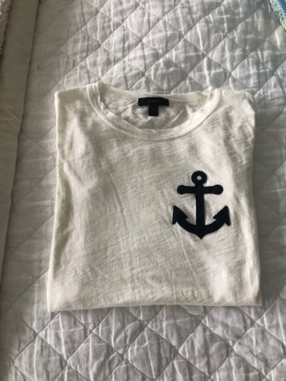 J. Crew Women's Anchor Tee shirt size XS